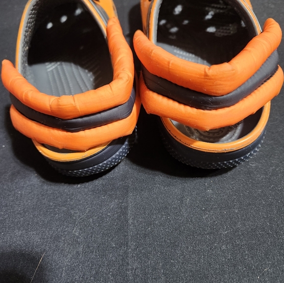 Kids Orange Clogs with Anime Design - Picture 4 of 13
